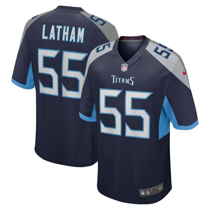 JC Latham Tennessee Titans 2024 First Round Pick Player Game Jersey - Navy