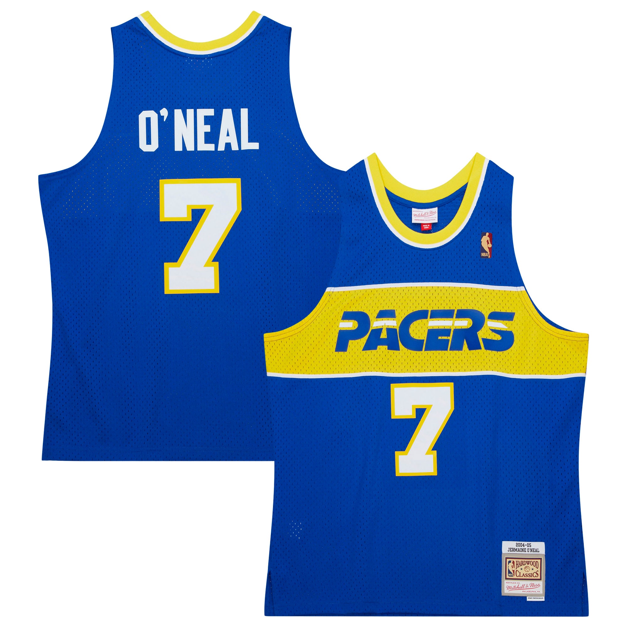 Jermaine O'Neal Indiana Pacers Mitchell & Ness 2004\/05 Hardwood Classics Swingman Jersey - Royal