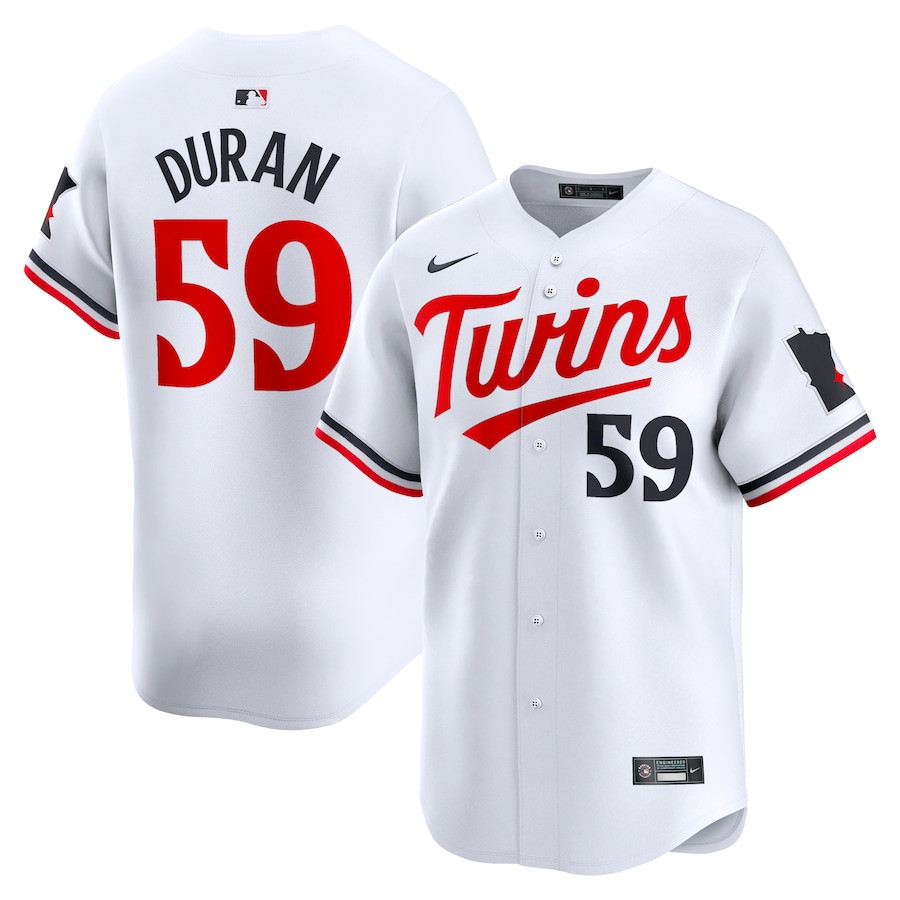 Jhoan Duran 59 Minnesota Twins Home Limited Player Men Jersey - White
