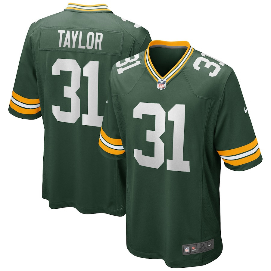 Jim Taylor 31 Green Bay Packers Men Game Retired Jersey - Green