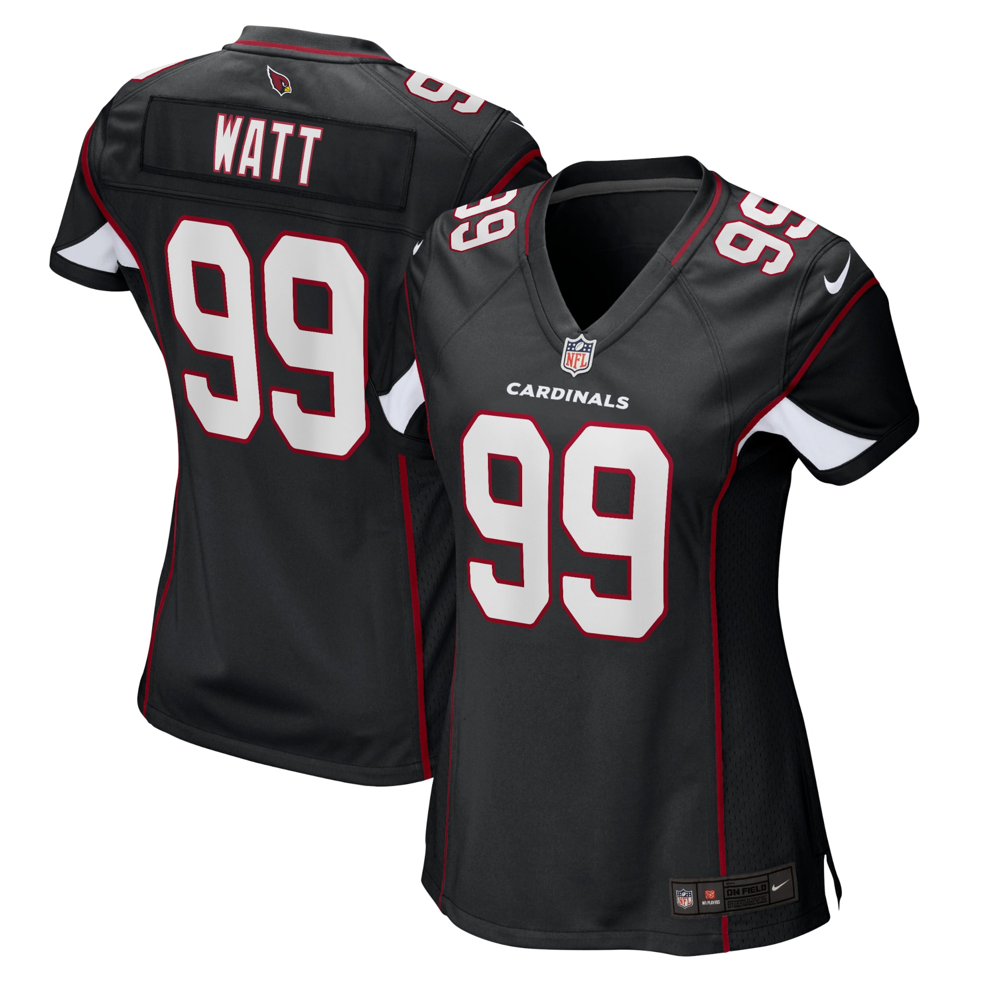 J.J. Watt Arizona Cardinals Women's Alternate Game Jersey - Black
