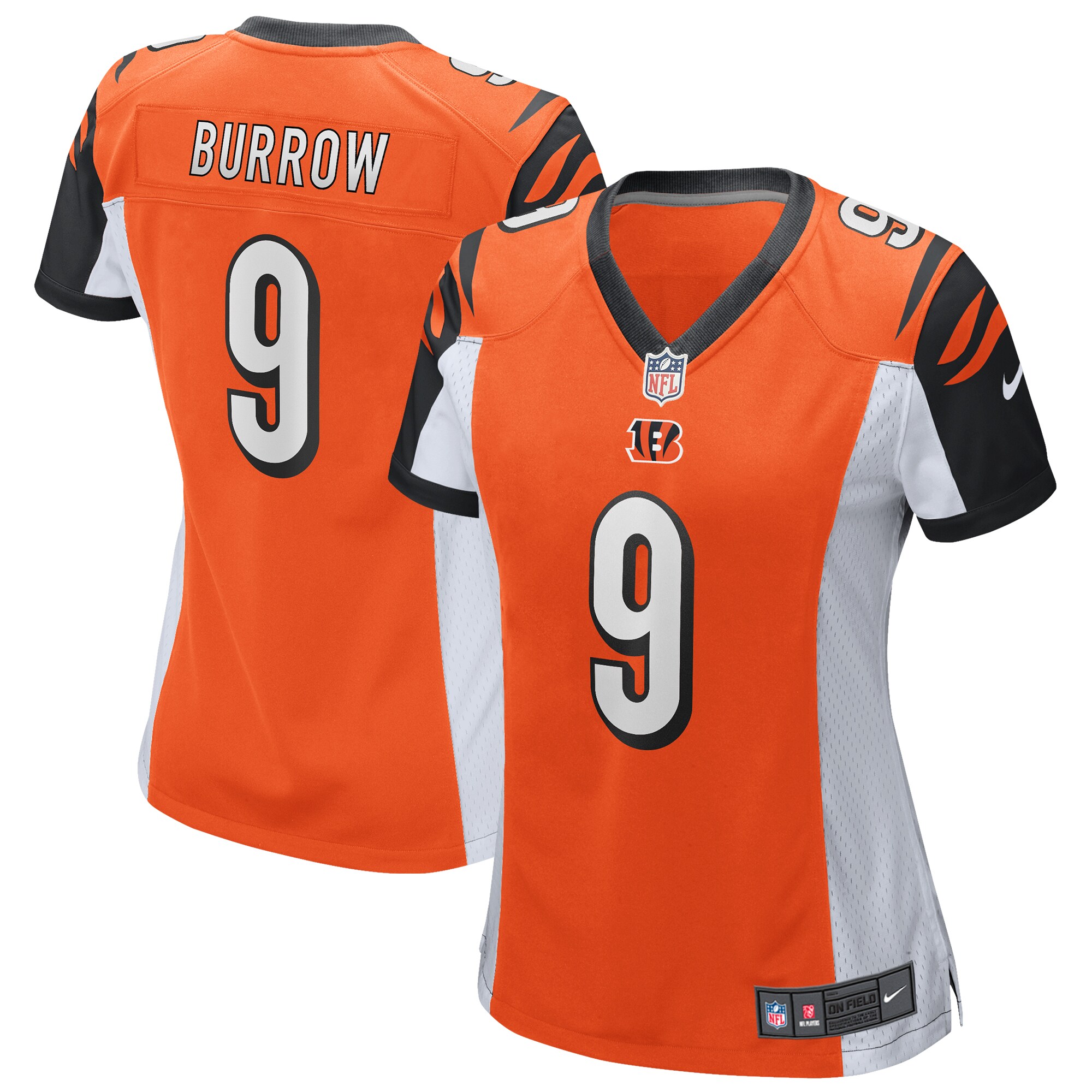 Joe Burrow Cincinnati Bengals Women's Alternate Player Game Jersey - Orange