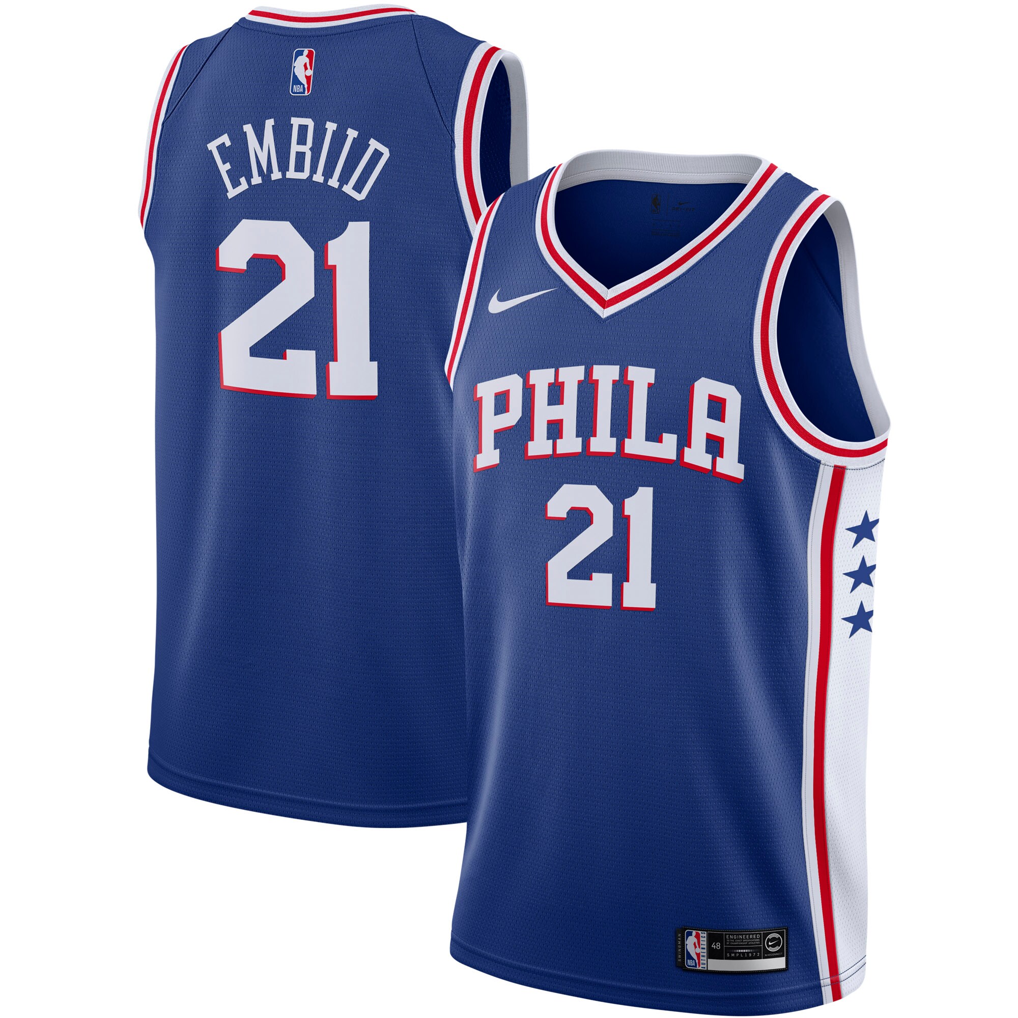 Joel Embiid Philadelphia 76ers 2019\/2020 Swingman Jersey - Icon Edition - Royal