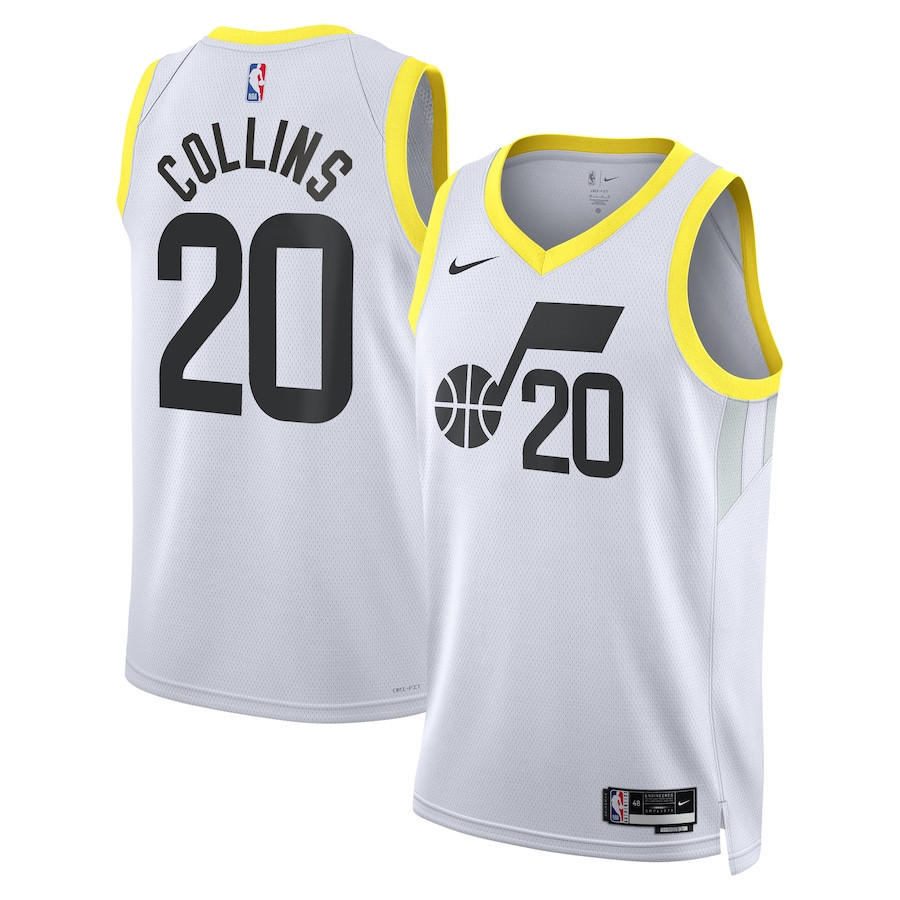 John Collins 20 Utah Jazz Unisex Swingman Jersey - Association Edition - White