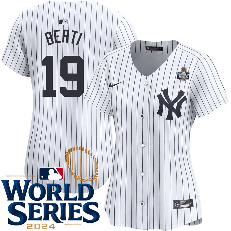Jon Berti New York Yankees Women's Home Limited World Series Jersey