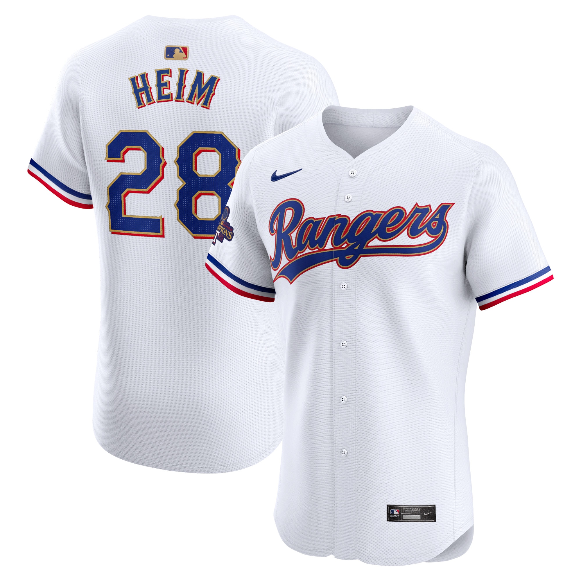 Jonah Heim Texas Rangers 2024 Gold Collection Elite Player Jersey\u00c2\u00a0\u00e2\u20ac\u201c White