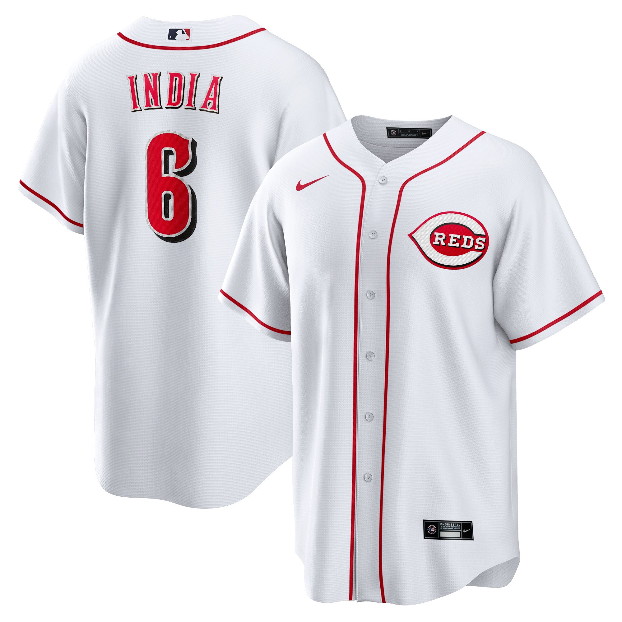 Jonathan India Cincinnati Reds Replica Player Jersey - White