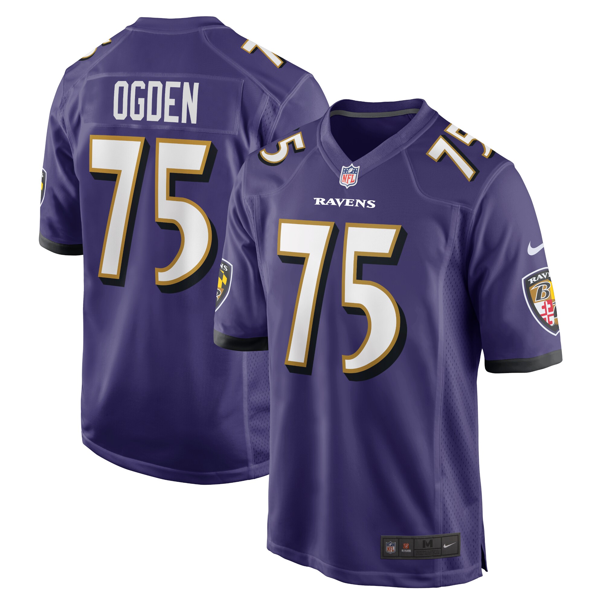 Jonathan Ogden Baltimore Ravens Retired Player Game Jersey - Purple