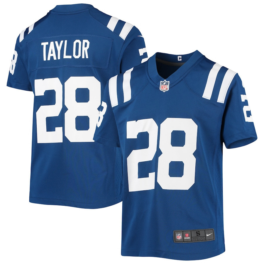 Jonathan Taylor 28 Indianapolis Colts YOUTH Game Jersey - Royal