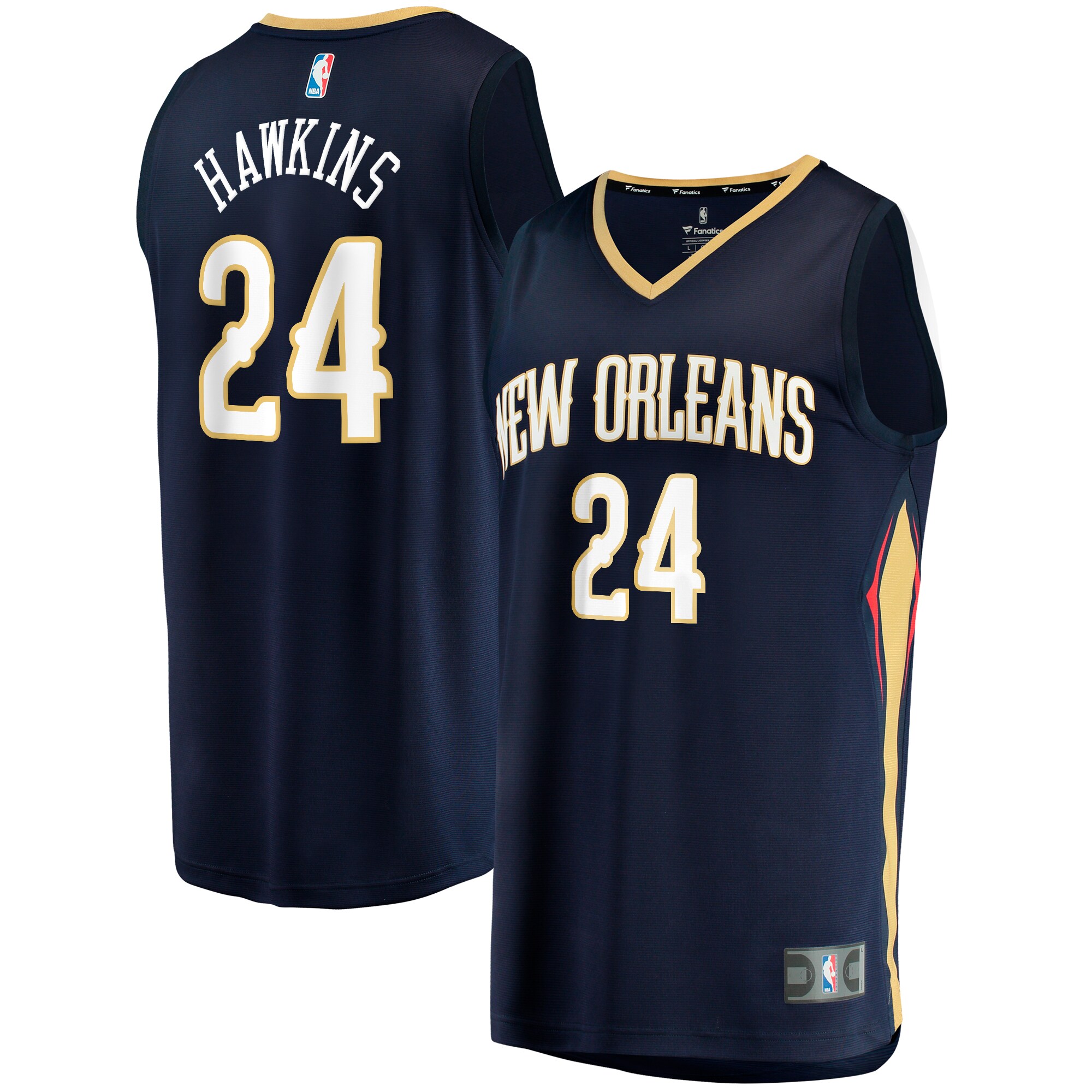 Jordan Hawkins New Orleans Pelicans Fanatics Fast Break Replica Jersey - Icon Edition - Navy