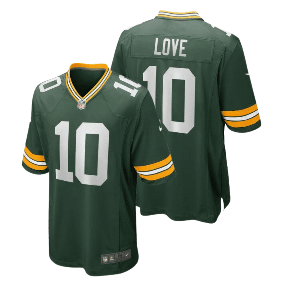 Jordan Love 10 Green Bay Packers Men Home Game Jersey - Green