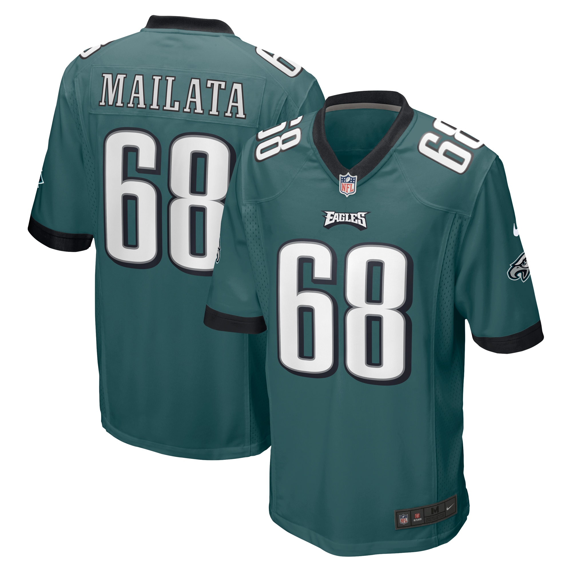 Jordan Mailata Philadelphia Eagles Game Jersey - Midnight Green