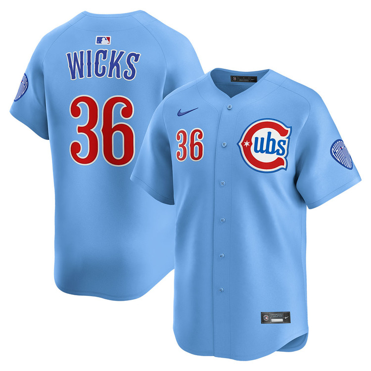 Jordan Wicks Chicago Cubs Youth Blues Alternate Limited Jersey