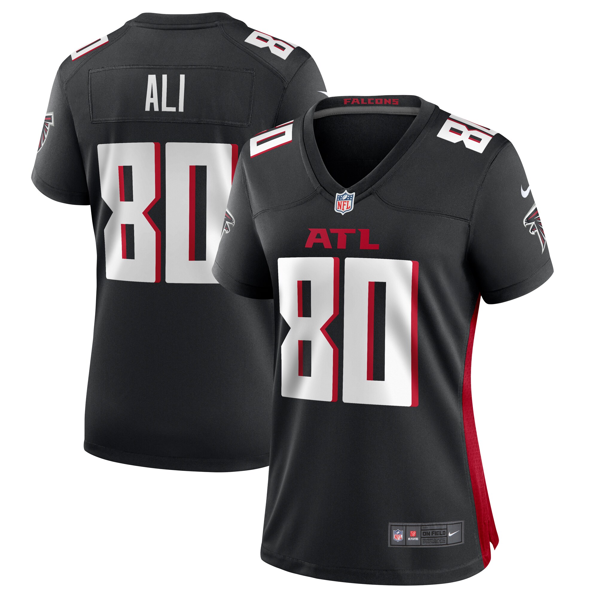 Josh Ali Atlanta Falcons Women's Team Game Jersey - Black