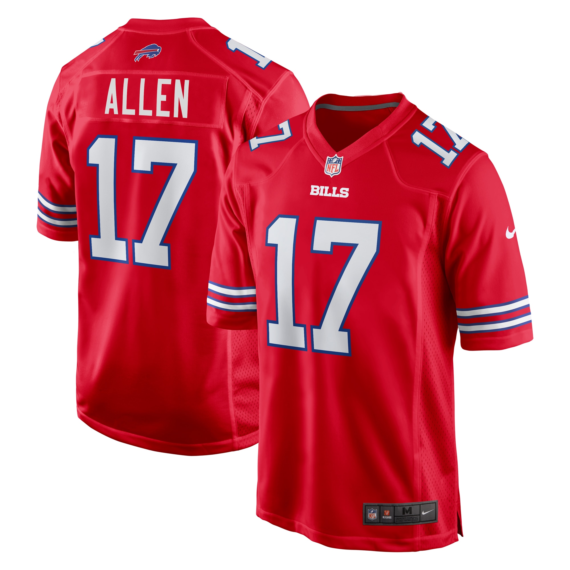 Josh Allen Buffalo Bills Alternate Game Jersey - Red