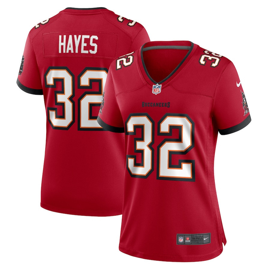 Josh Hayes 32 Tampa Bay Buccaneers Women Game Jersey - Red