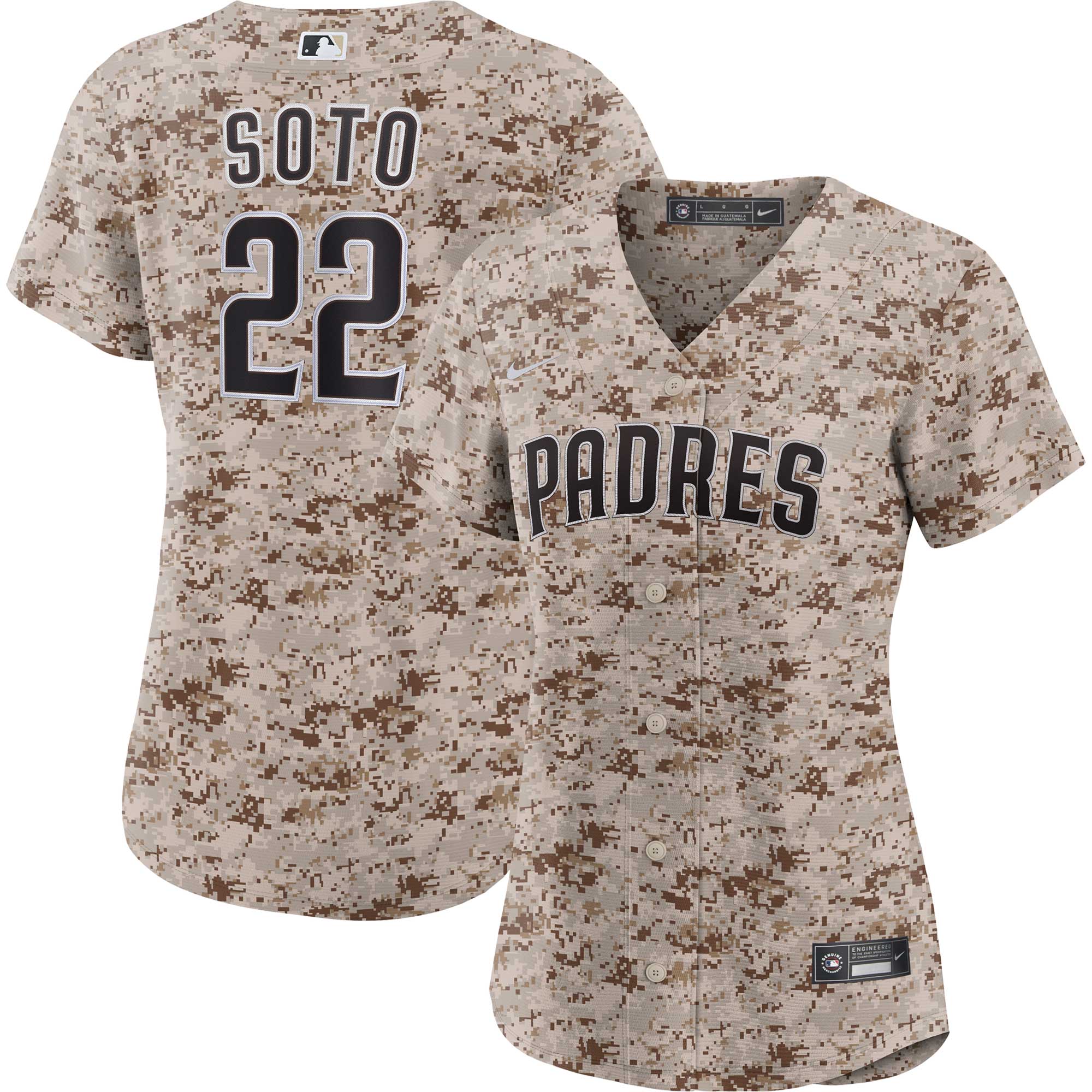 Juan Soto San Diego Padres Women's USMC Alternate Replica Player Jersey - Camo