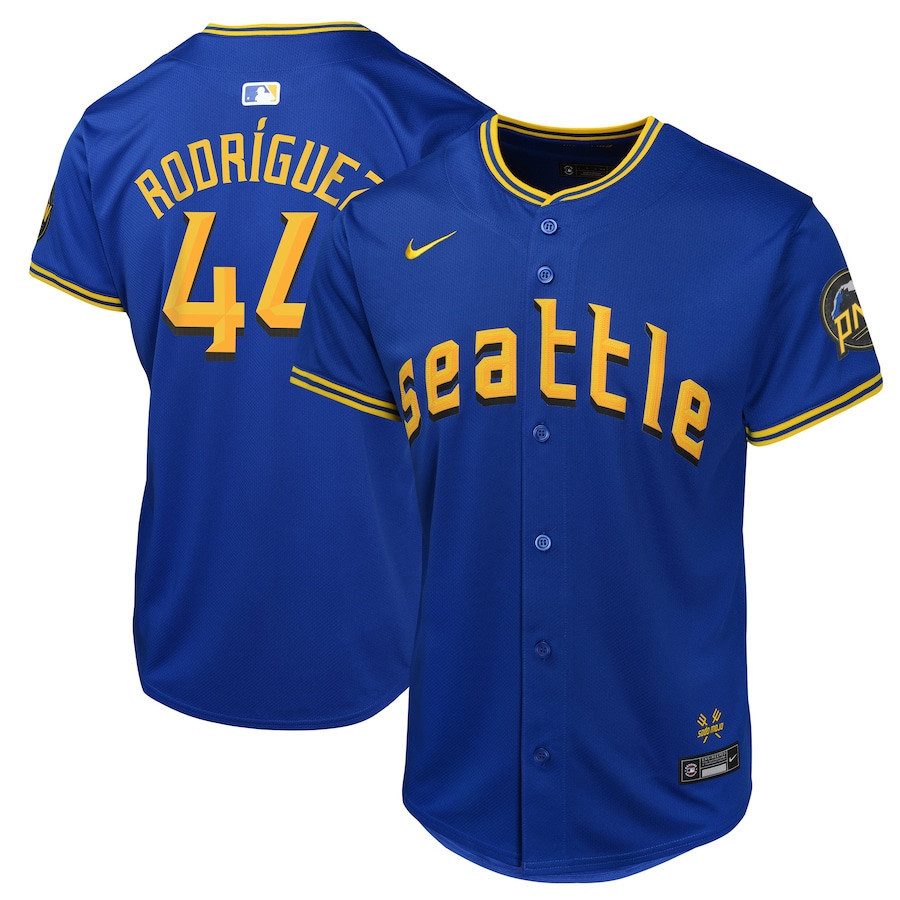 Julio Rodríguez 44 Seattle Mariners City Connect Limited YOUTH Jersey - Navy