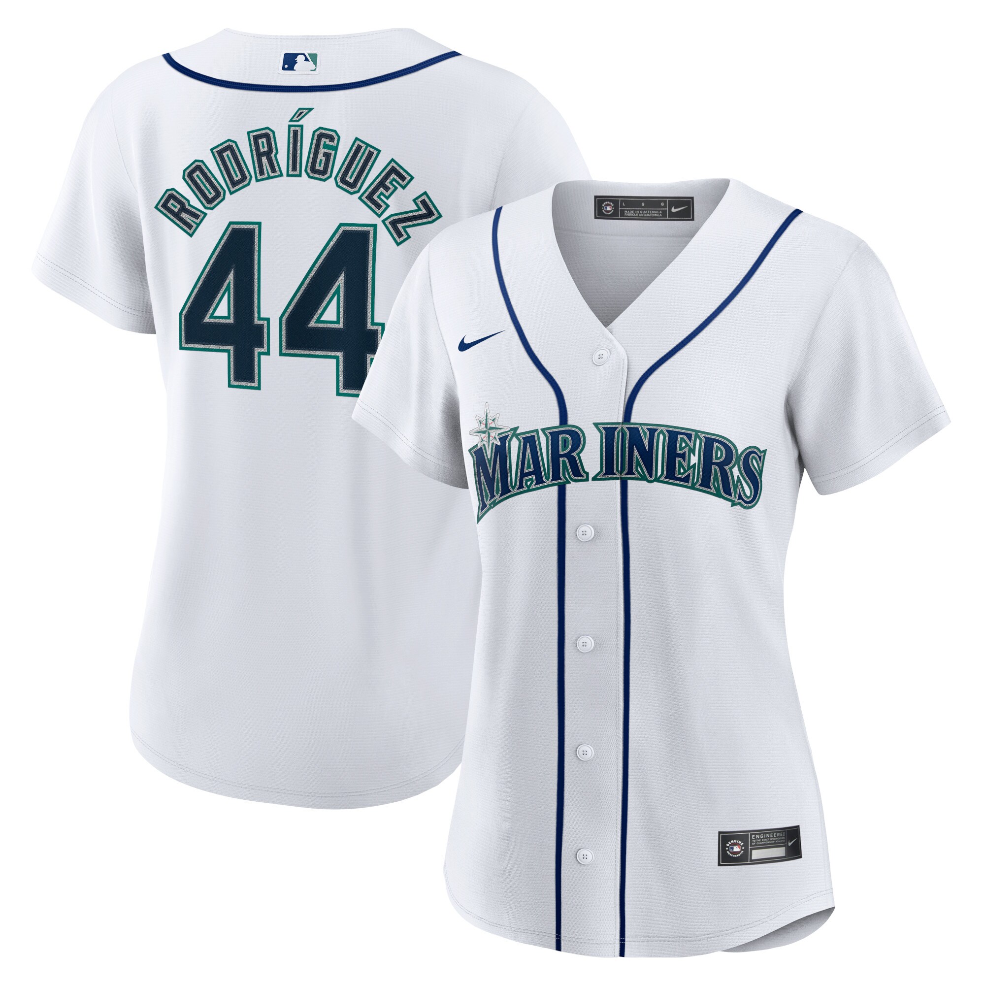 Julio Rodriguez Seattle Mariners Women's Home Replica Player Jersey - White