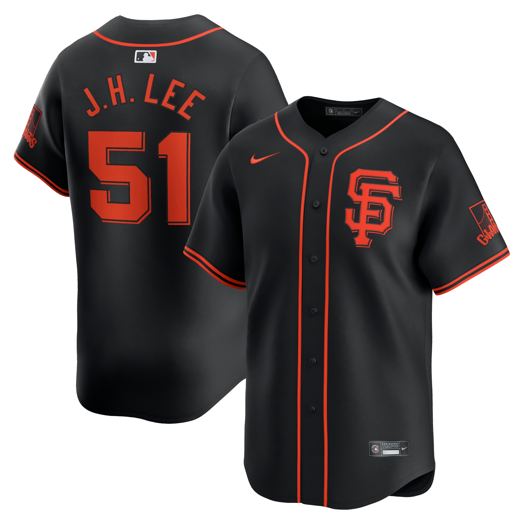 Jung Hoo Lee San Francisco Giants Alternate Limited Player Jersey\u00c2\u00a0\u00e2\u20ac\u201c Black