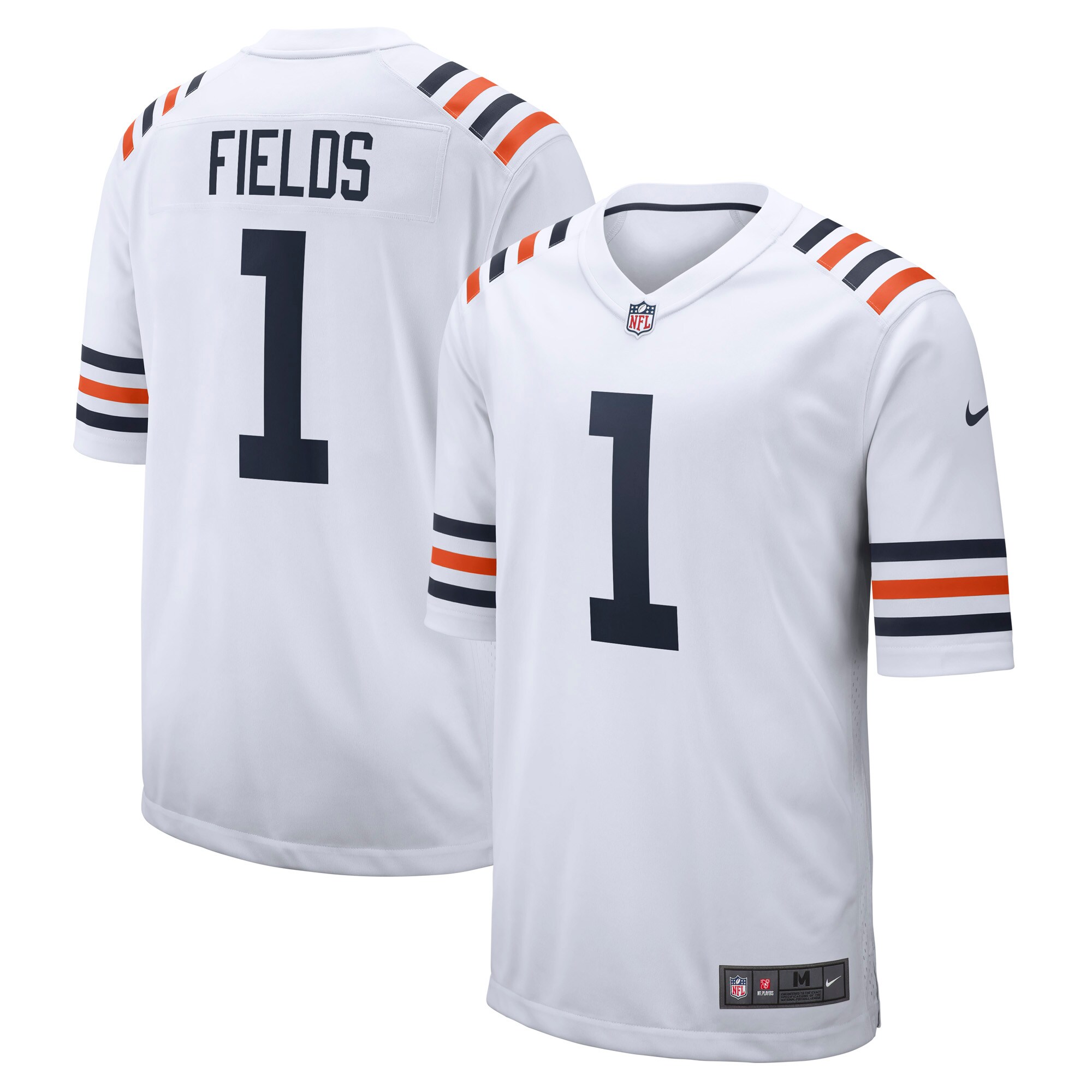 Justin Fields Chicago Bears 2021 NFL Draft First Round Pick Alternate Classic Game Jersey - White