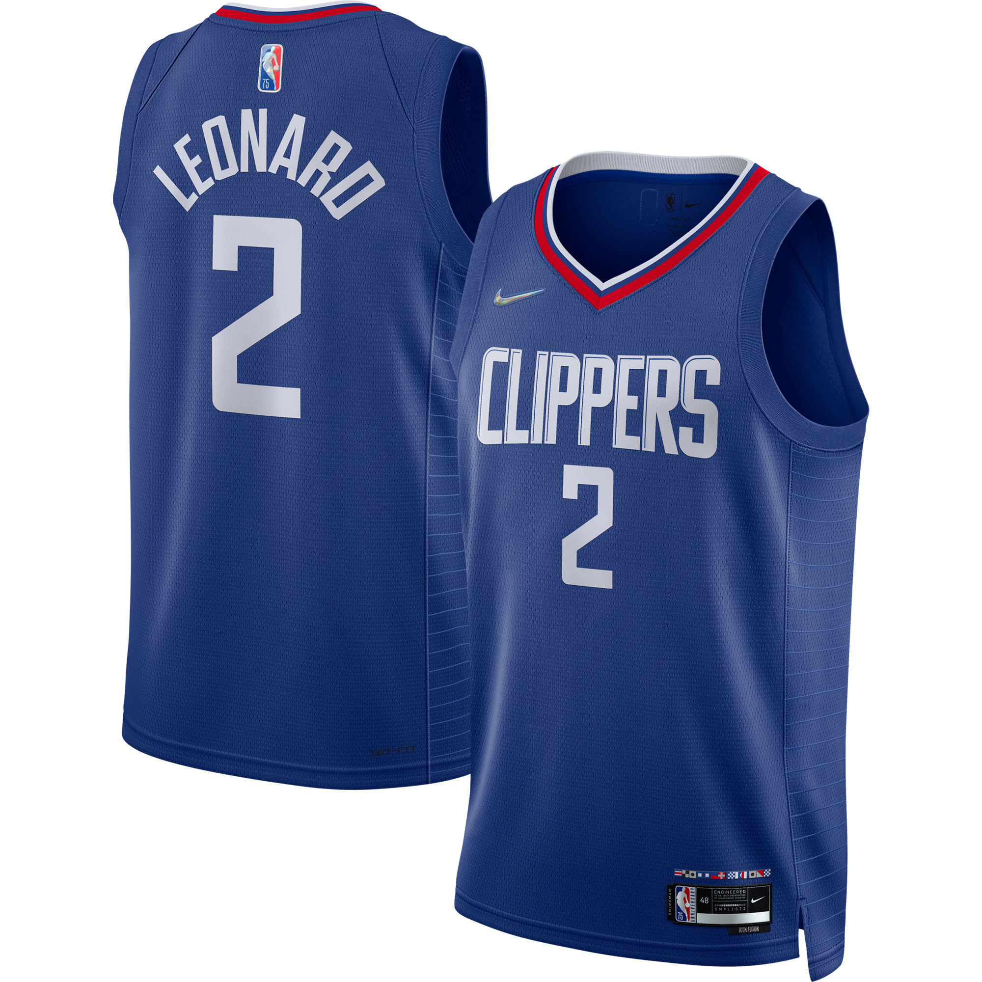 Kawhi Leonard LA Clippers 2021\/22 Diamond Swingman Jersey - Icon Edition - Royal