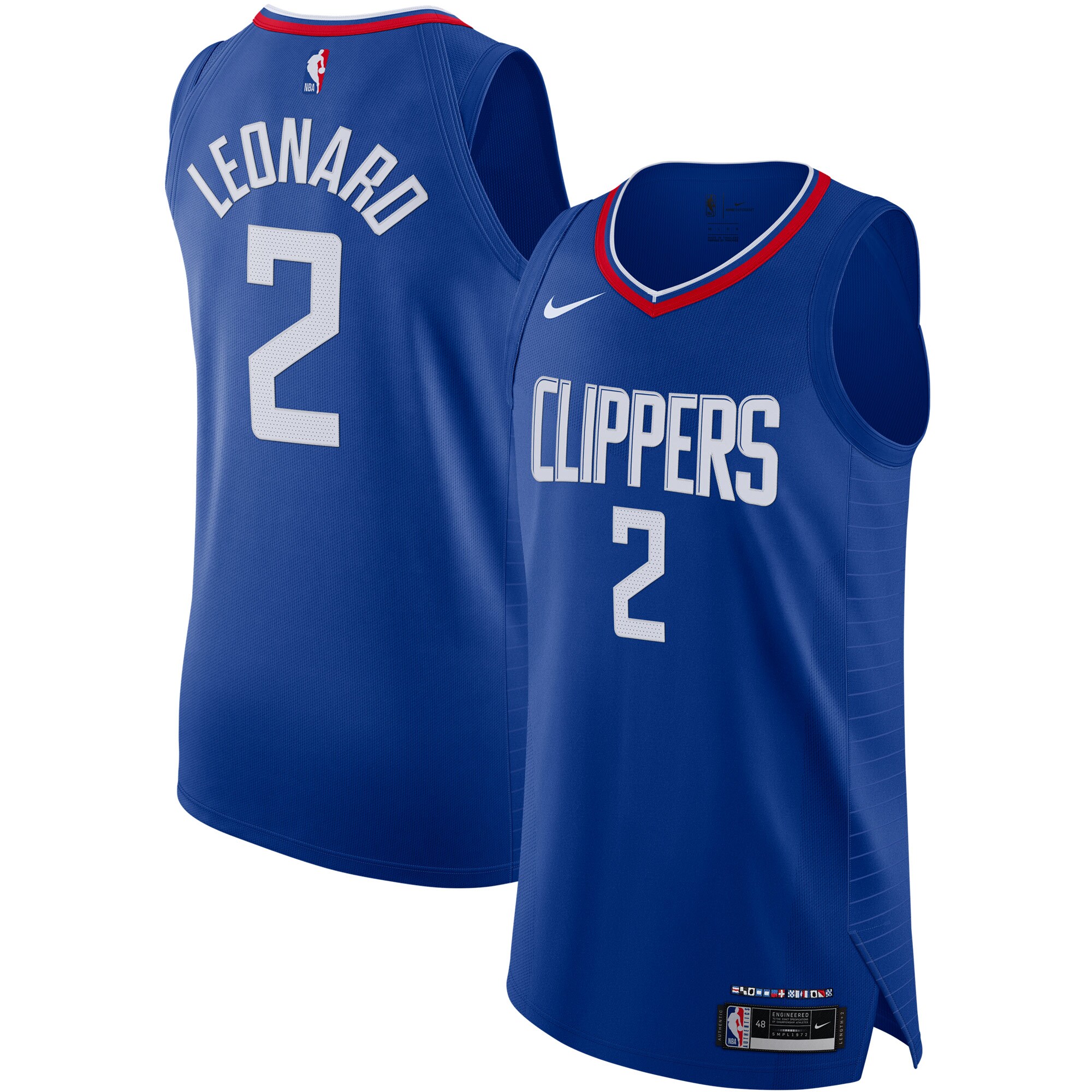 Kawhi Leonard LA Clippers Authentic Jersey - Icon Edition - Royal