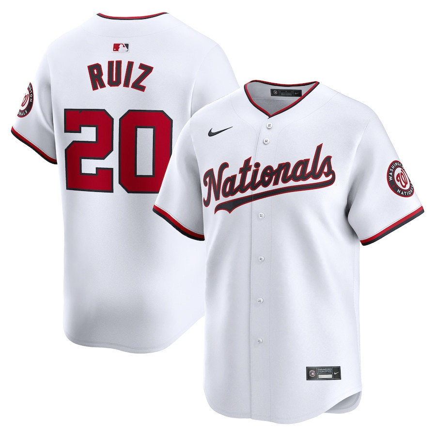 Keibert Ruiz 20 Washington Nationals Home Limited Player Men Jersey - White