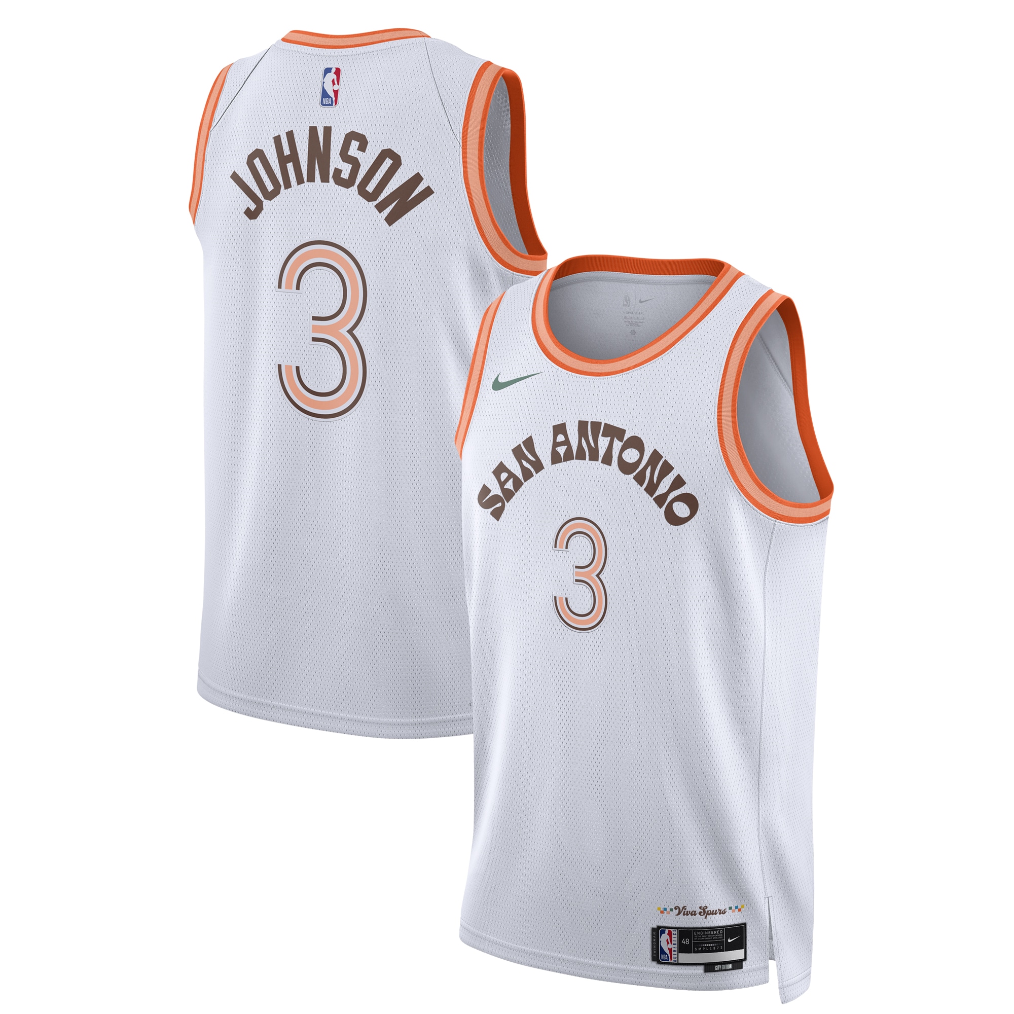 Keldon Johnson San Antonio Spurs Unisex 2023\/24 Swingman Jersey - White - City Edition