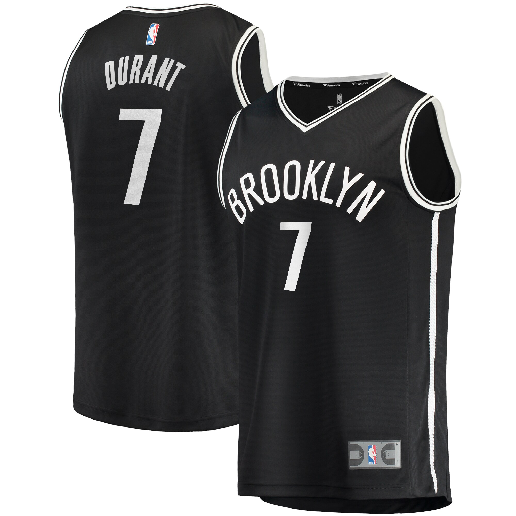 Kevin Durant Brooklyn Nets Fanatics Fast Break Replica Jersey - Icon Edition - Black
