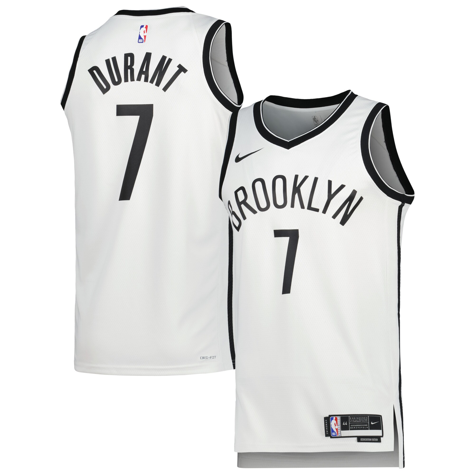 Kevin Durant Brooklyn Nets Unisex Swingman Jersey - Association Edition - White