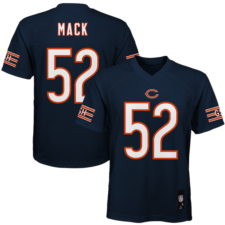 Khalil Mack 52 Chicago Bears YOUTH Jersey - Navy