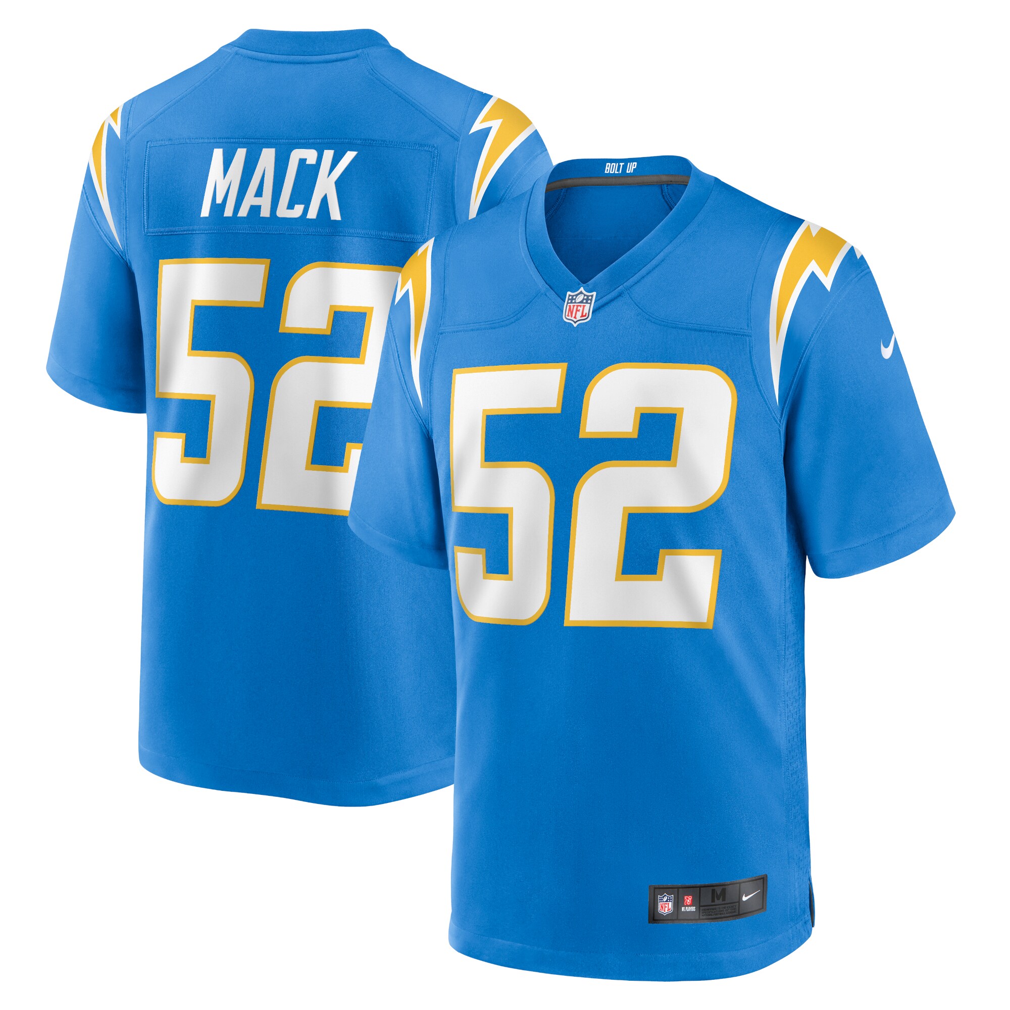 Khalil Mack Los Angeles Chargers Game Jersey - Powder Blue