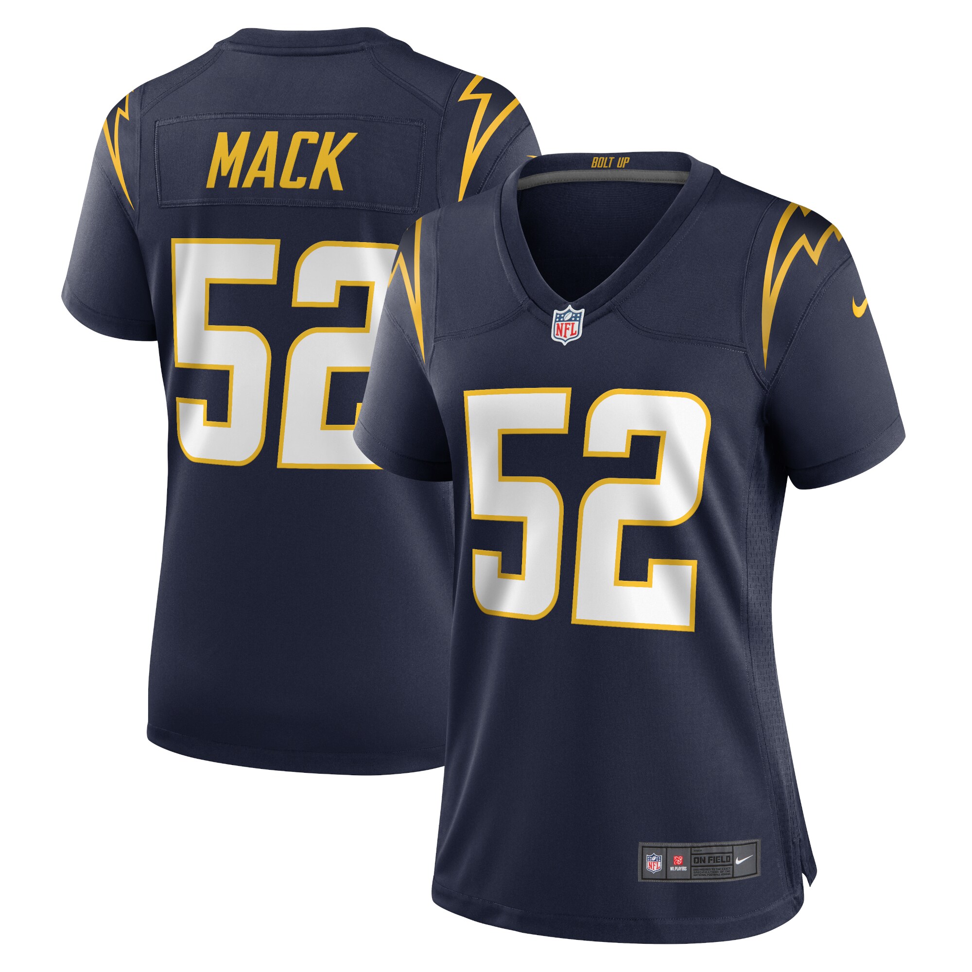 Khalil Mack Los Angeles Chargers Women's Alternate Game Jersey - Navy