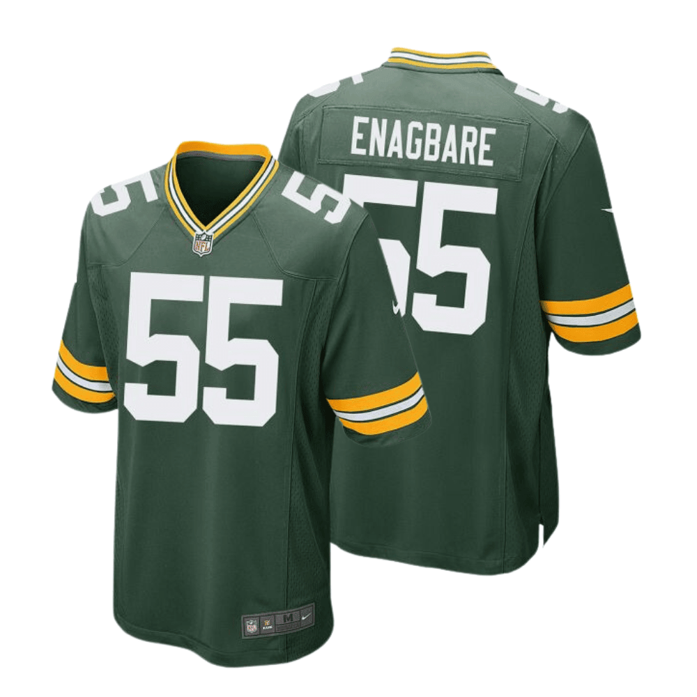 Kingsley Enagbare 55 Green Bay Packers Men Home Game Jersey - Green