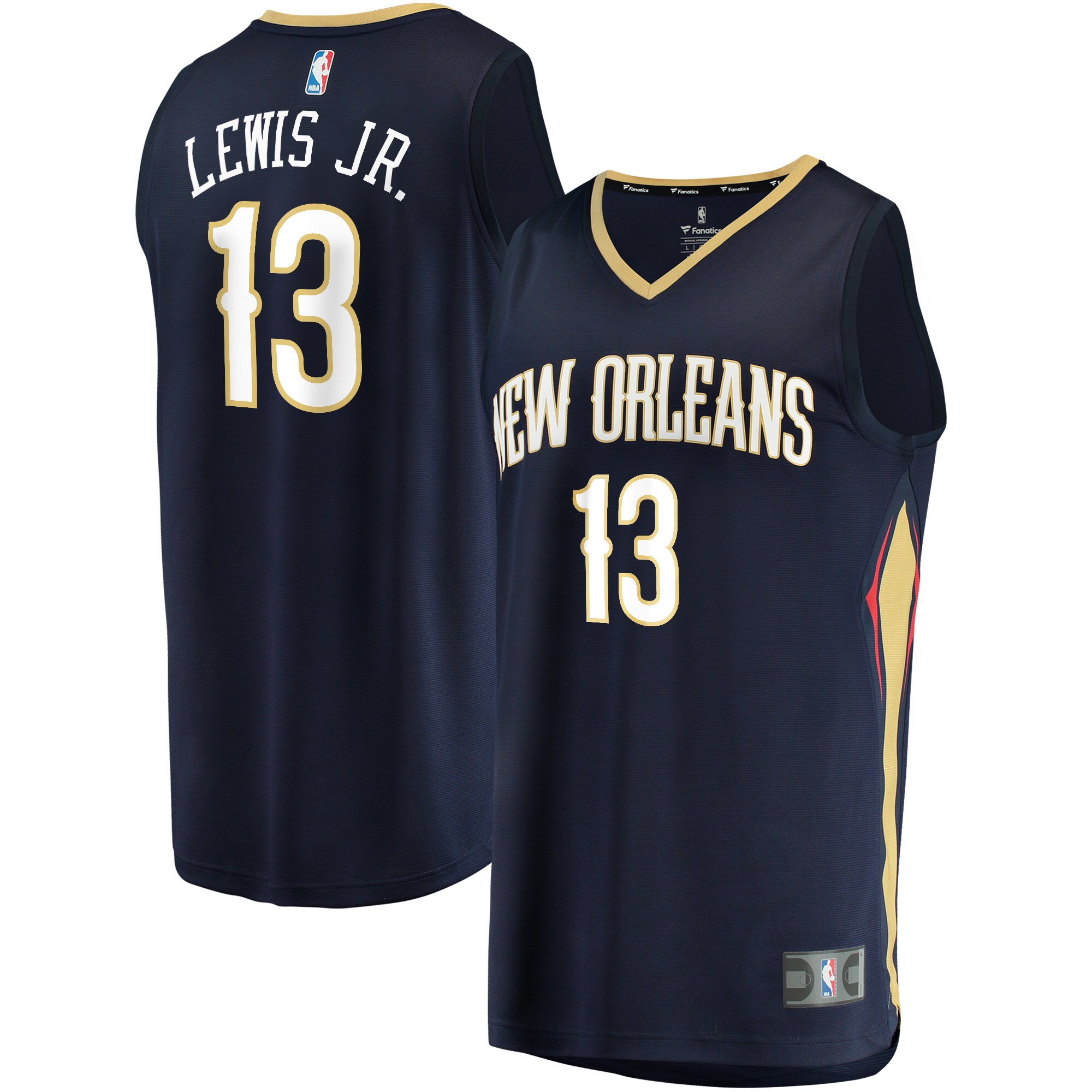 Kira Lewis Jr. New Orleans Pelicans Fanatics Fast Break Replica Jersey Navy - Icon Edition