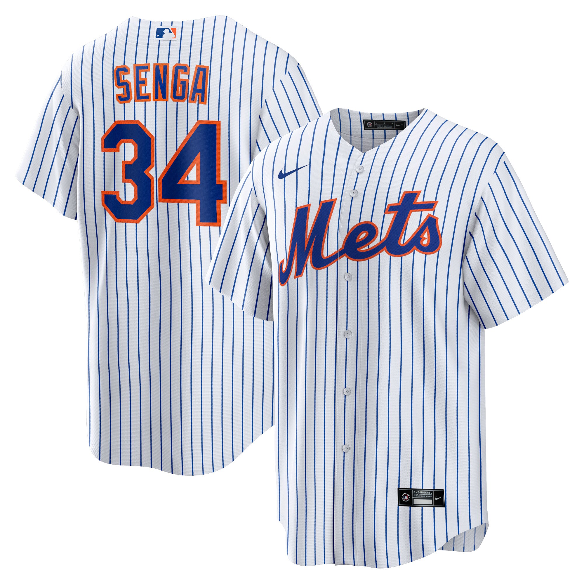 Kodai Senga New York Mets Home Replica Player Jersey - White\/Royal
