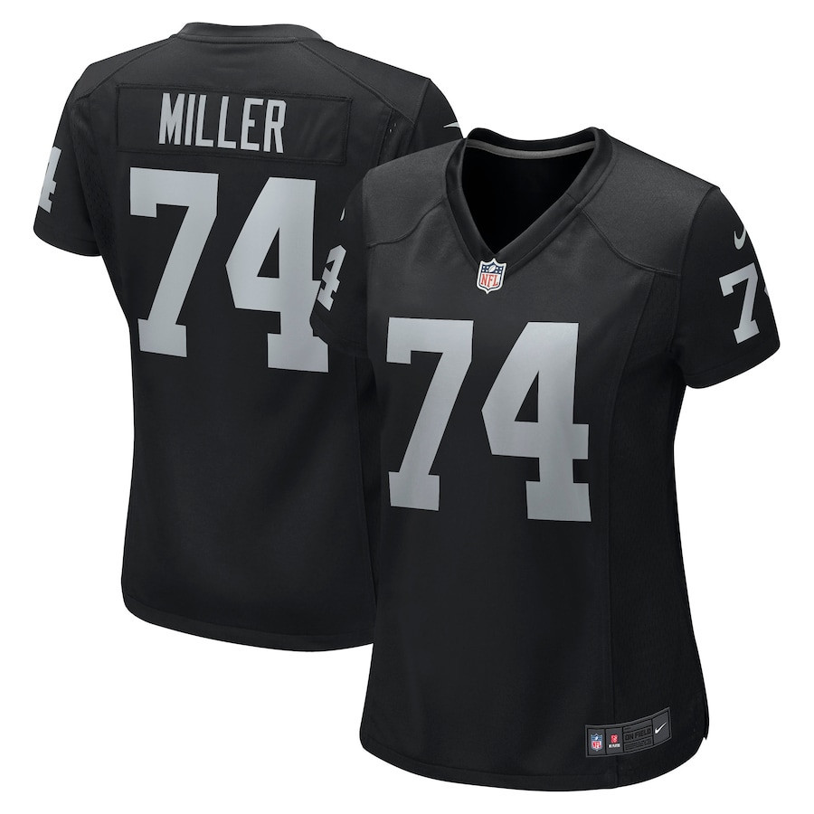 Kolton Miller 74 Las Vegas Raiders Women Game Jersey - Black