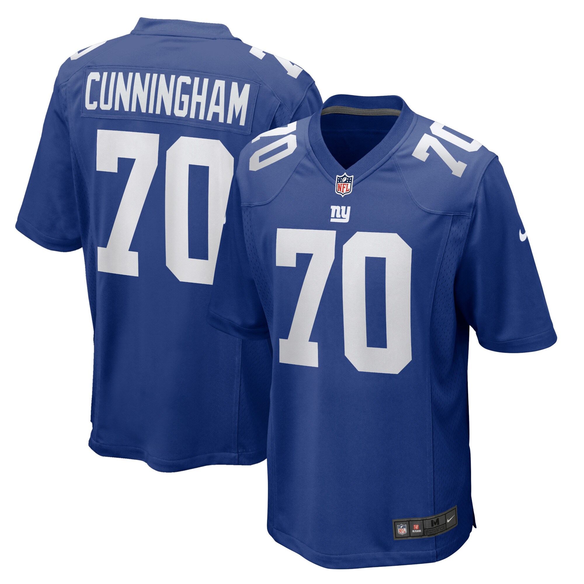 Korey Cunningham New York Giants Home Game Player Jersey - Royal
