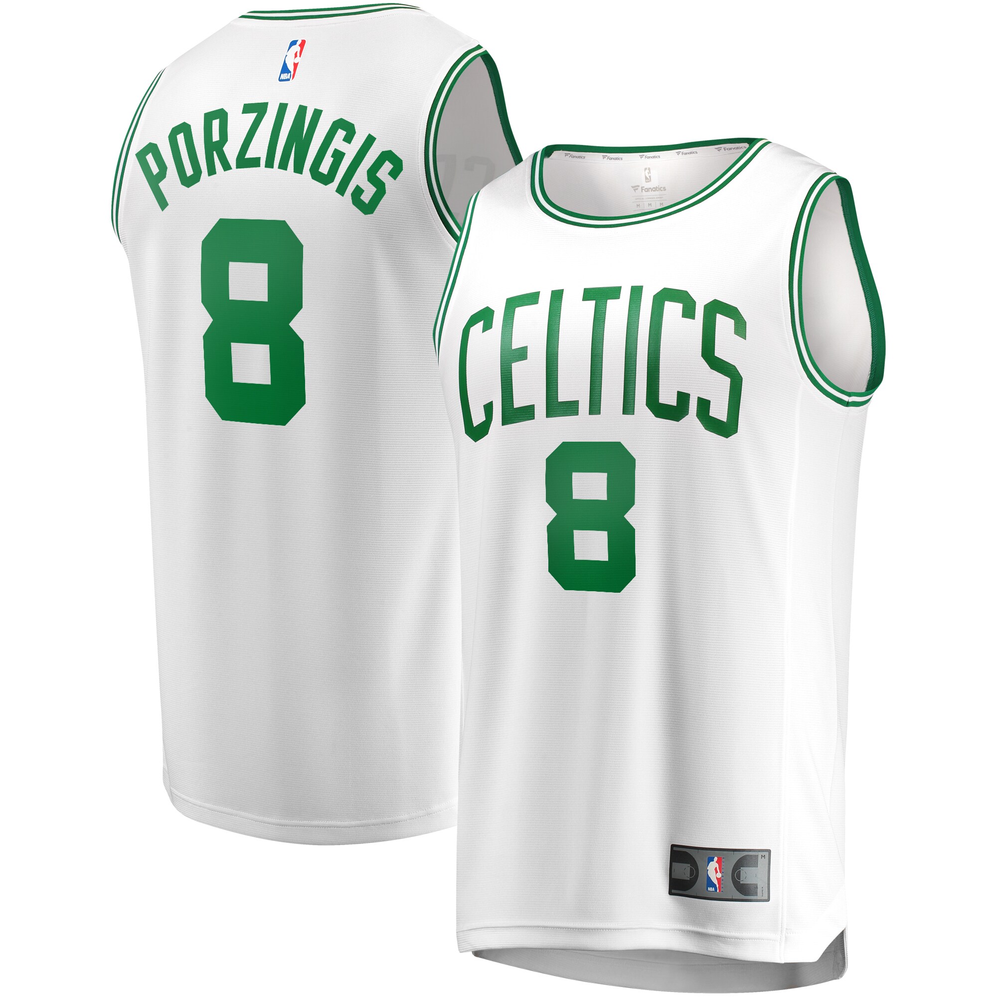 Kristaps Porzingis Boston Celtics Fanatics Youth Fast Break Player Jersey - Association Edition - White