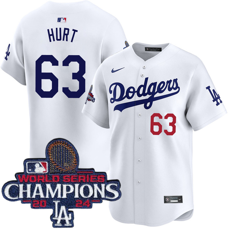 Kyle Hurt Los Angeles Dodgers Home Limited World Series Champions Jersey