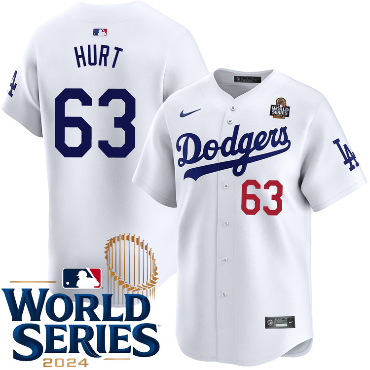 Kyle Hurt Los Angeles Dodgers Home Limited World Series Jersey