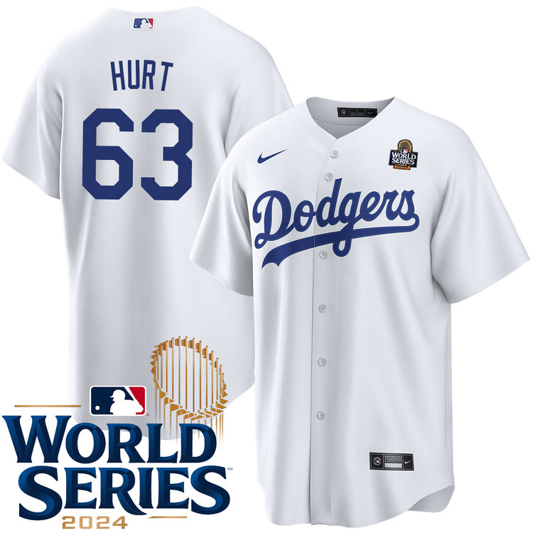 Kyle Hurt Los Angeles Dodgers Home World Series Jersey