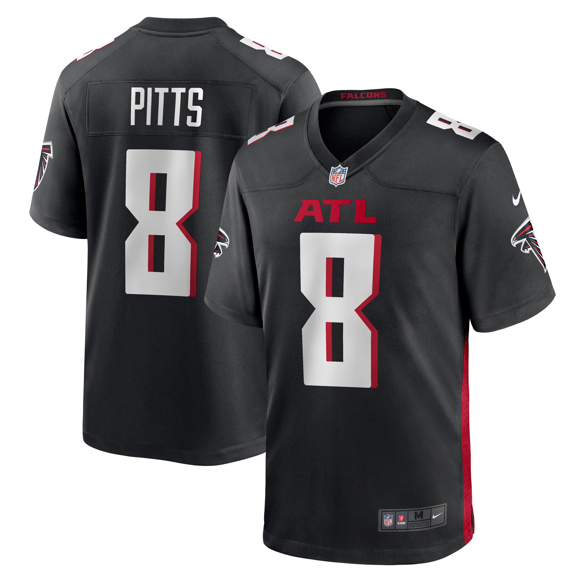 Kyle Pitts Atlanta Falcons Game Jersey - Black