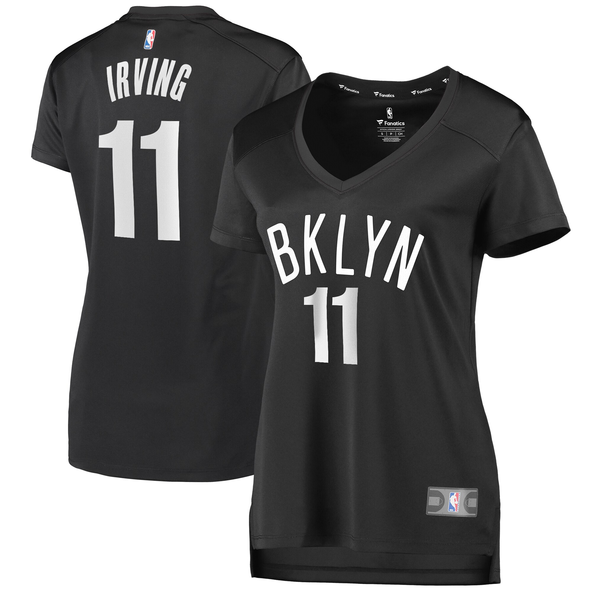 Kyrie Irving Brooklyn Nets Fanatics Women's Fast Break Player Jersey - Statement Edition - Black