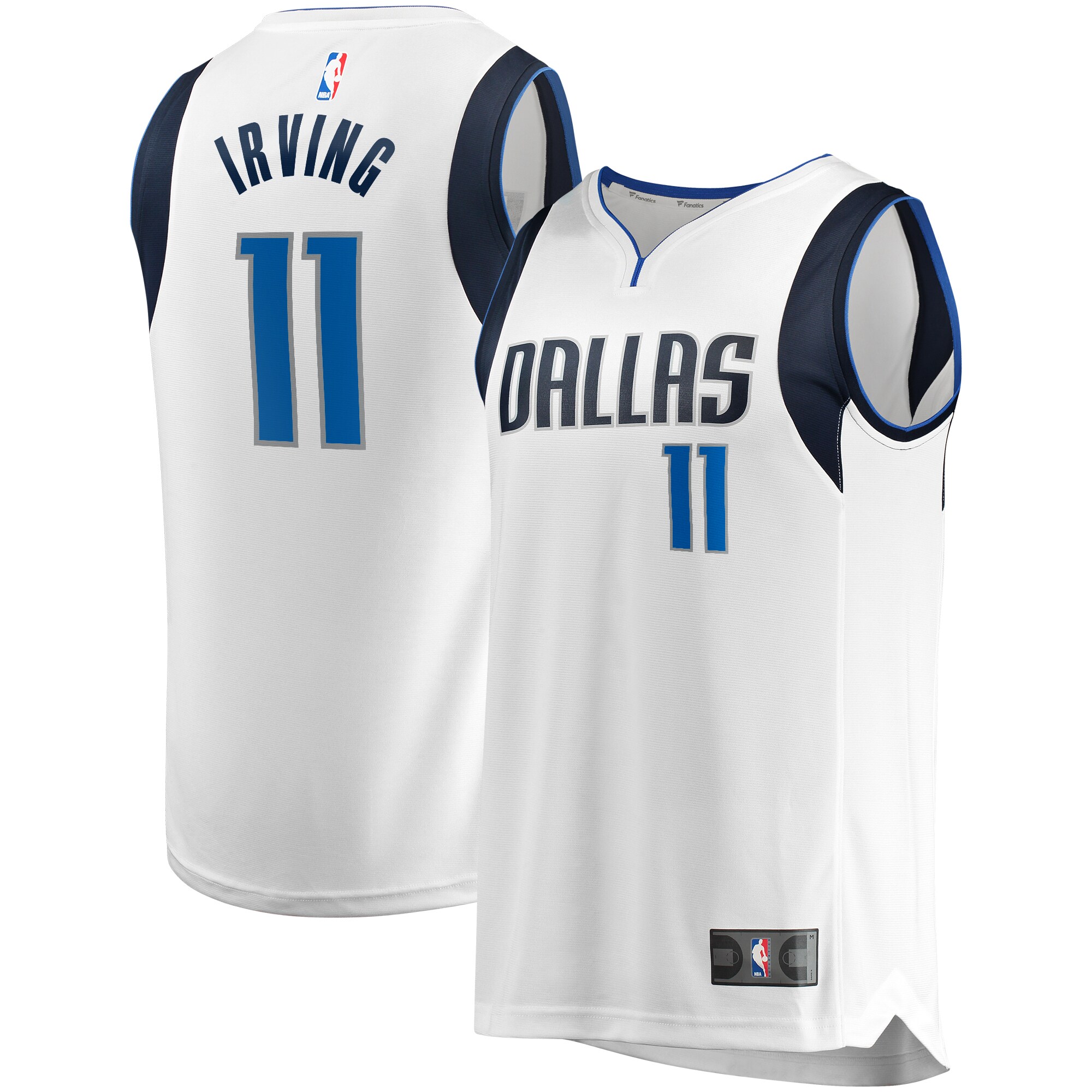 Kyrie Irving Dallas Mavericks Fanatics Youth Fast Break Replica Player Jersey - Association Edition - White