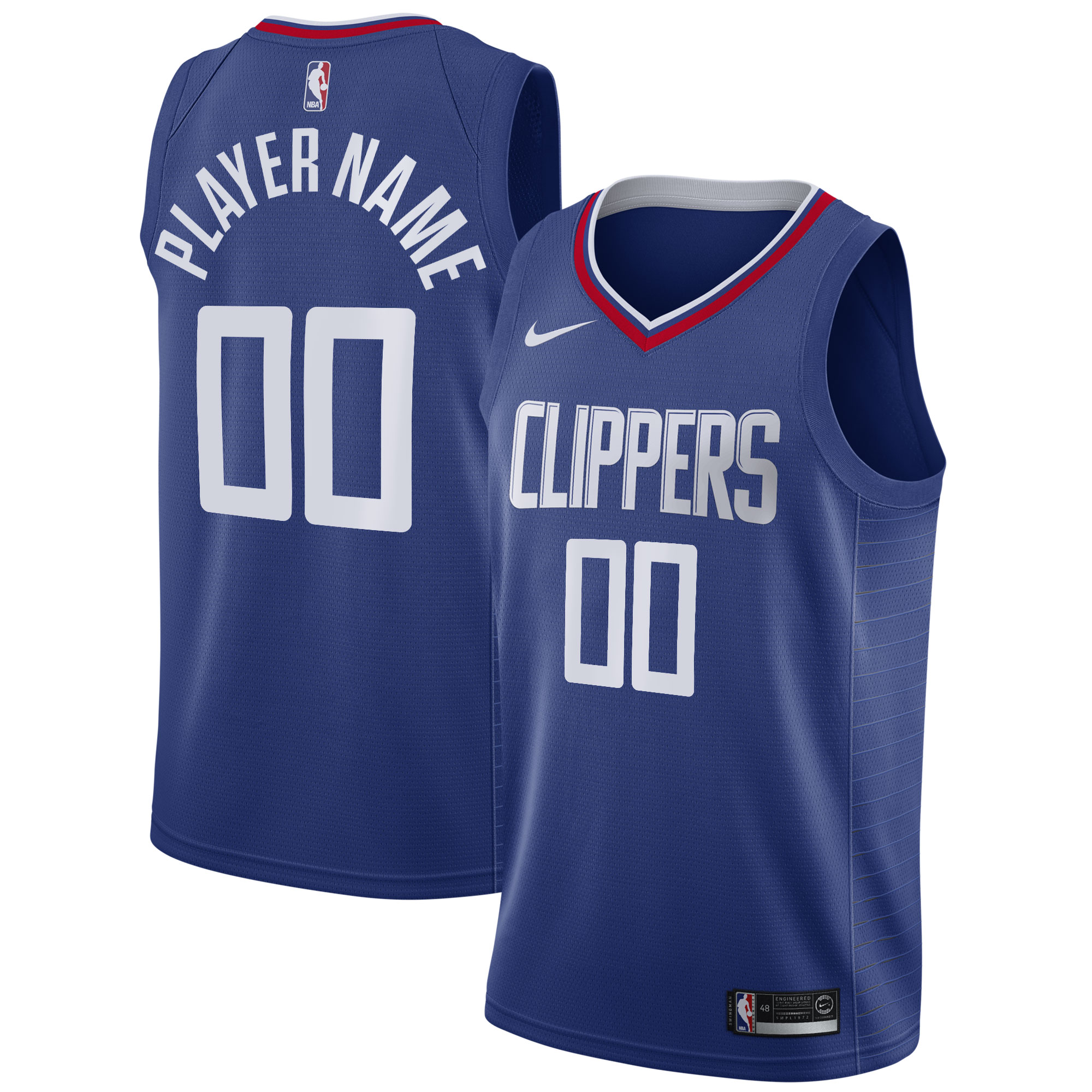 LA Clippers 2020\/21 Swingman Custom Jersey - Icon Edition - Royal