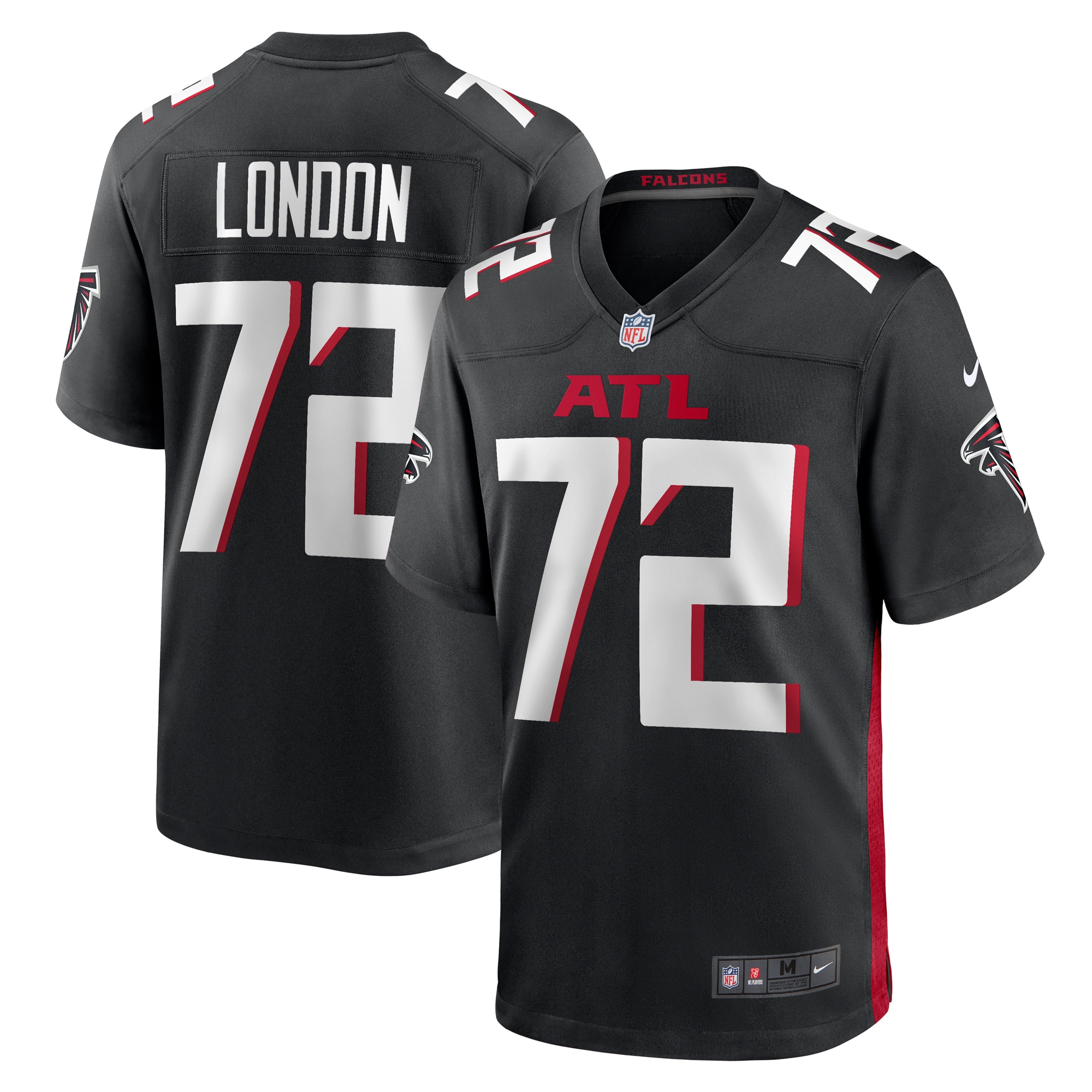 LaCale London Atlanta Falcons Game Jersey - Black