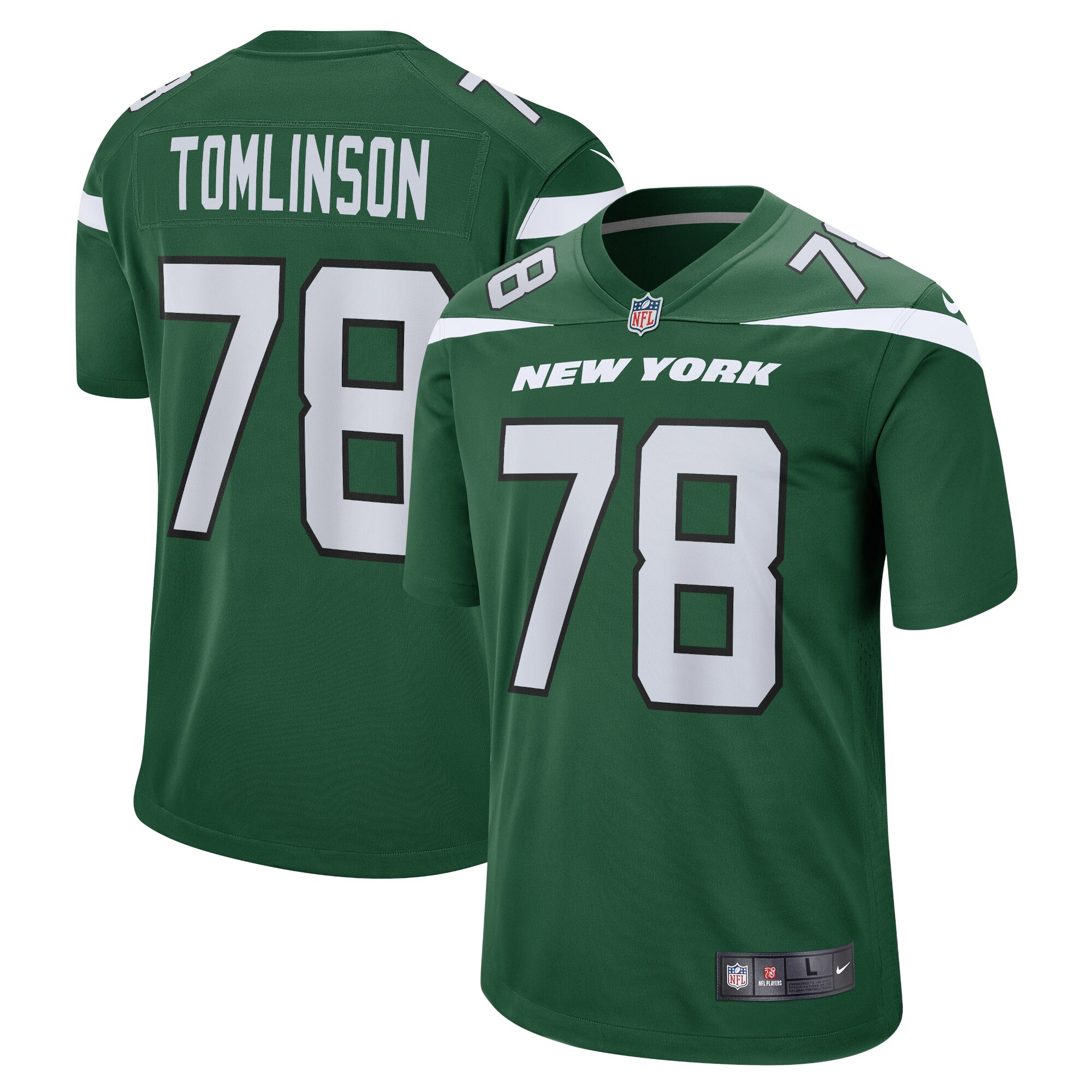 Laken Tomlinson New York Jets Game Jersey - Gotham Green