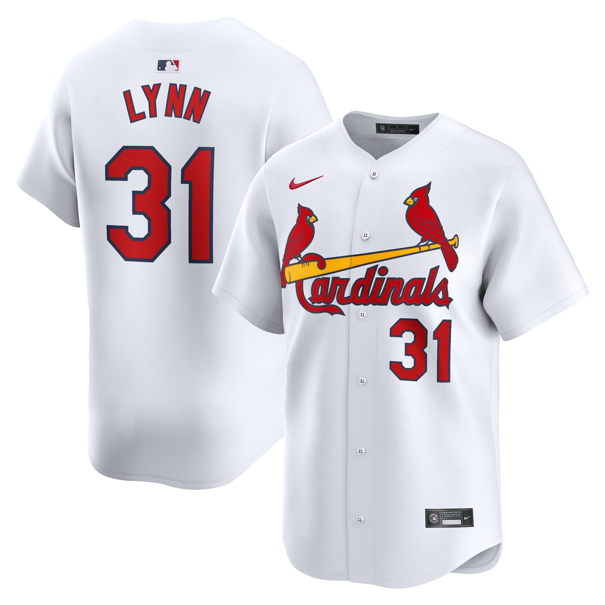 Lance Lynn St. Louis Cardinals Home Limited Player Jersey\u00c2\u00a0\u00e2\u20ac\u201c White